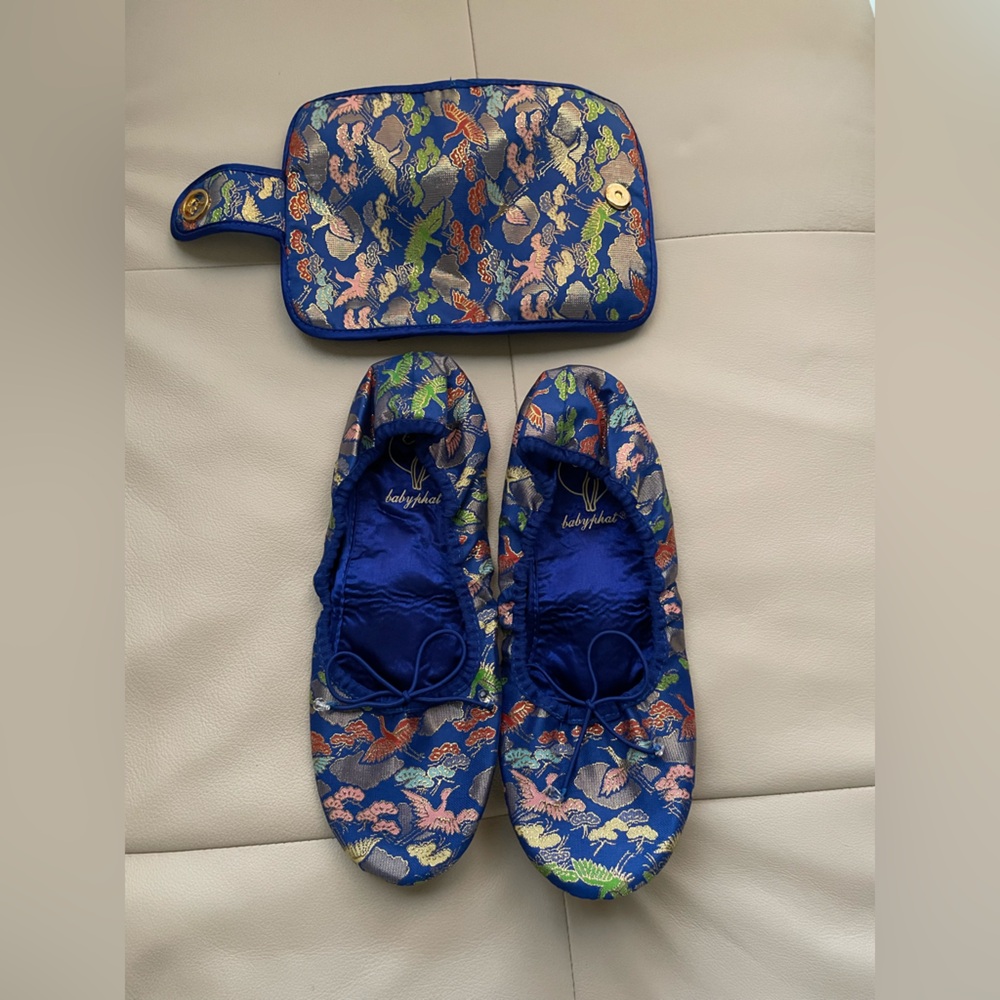 Baby Phat Blue and Multicolor Ballet Flats